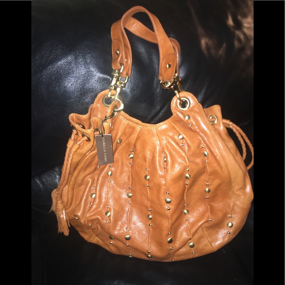 Brand New Isabella Fiore Studded Shoulder Bag